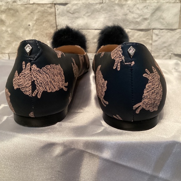 Sam Edelman Raddie Flats with Faux Fur Pom-Poms - Picture 12 of 12